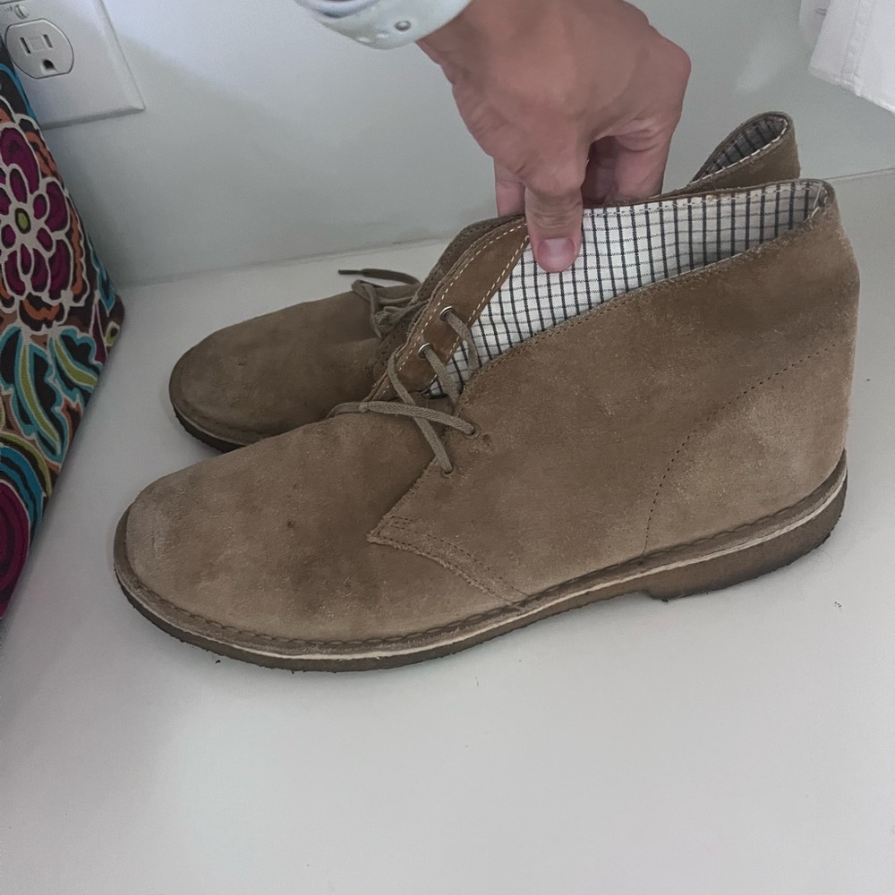 Clarks suede shoes